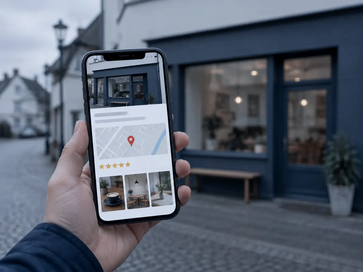 Unternehmenseintrag bei Google in der lokalen Kartensuche