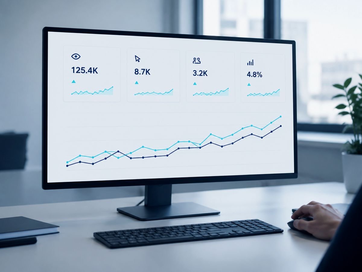 Kampagnen-Dashboard für Meta Ads und Google Ads mit Kennzahlen und Conversion-Tracking